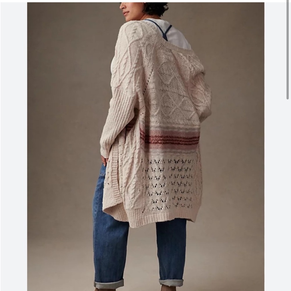 Anthropologie Pilcro Jemma Cable-Knit Cardigan - Picture 3 of 8